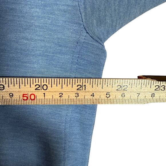 Athleta Tranquility Oversized Tunic Top Heritage Blue Long Sleeve Women’s Small - Picture 8 of 11